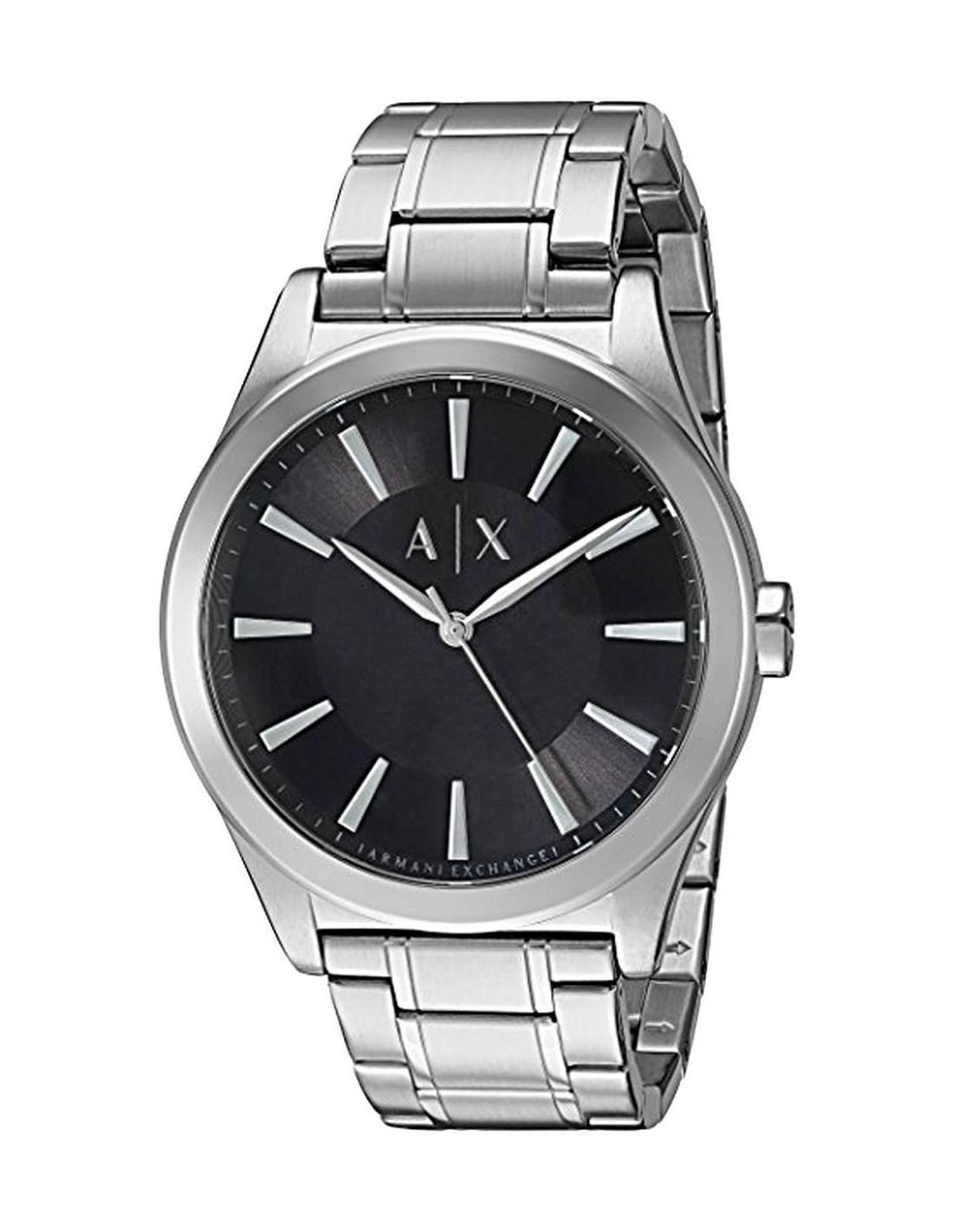 Montre Homme Armani Exchange AX2320 en Acier Inoxydable Argent et Cadran Noir