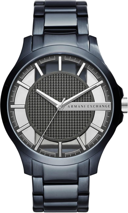 Montre Homme Armani Exchange AX2401 en Acier Inoxydable Bleu à Cadran Transparent