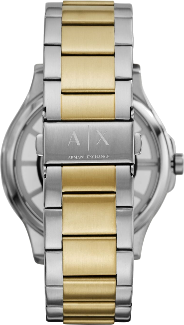 Montre Homme Armani Exchange Hampton AX2403 cadran transparent acier bicolore vue 3