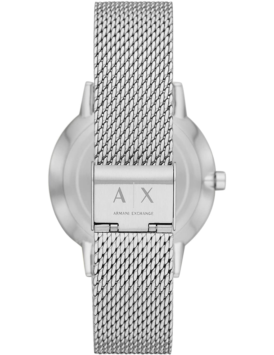 Montre Homme Armani Exchange AX2714 - Cadran Noir, Boîtier Acier Argent, Maille Milanaise vue 3