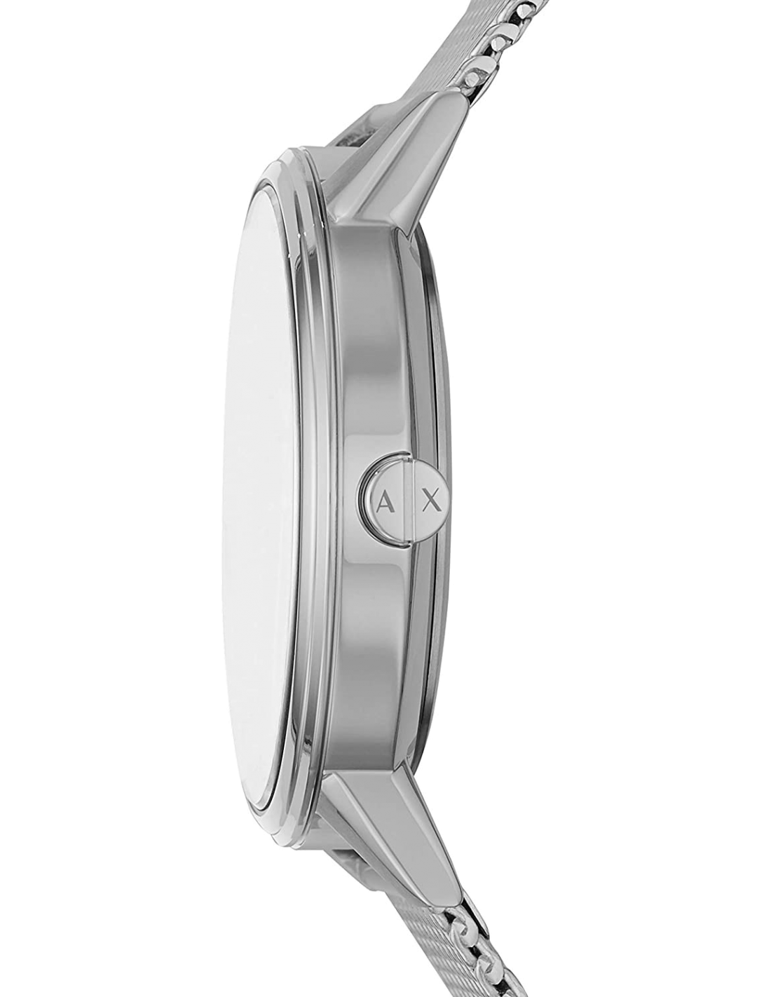 Montre Homme Armani Exchange AX2714 - Cadran Noir, Boîtier Acier Argent, Maille Milanaise vue 4