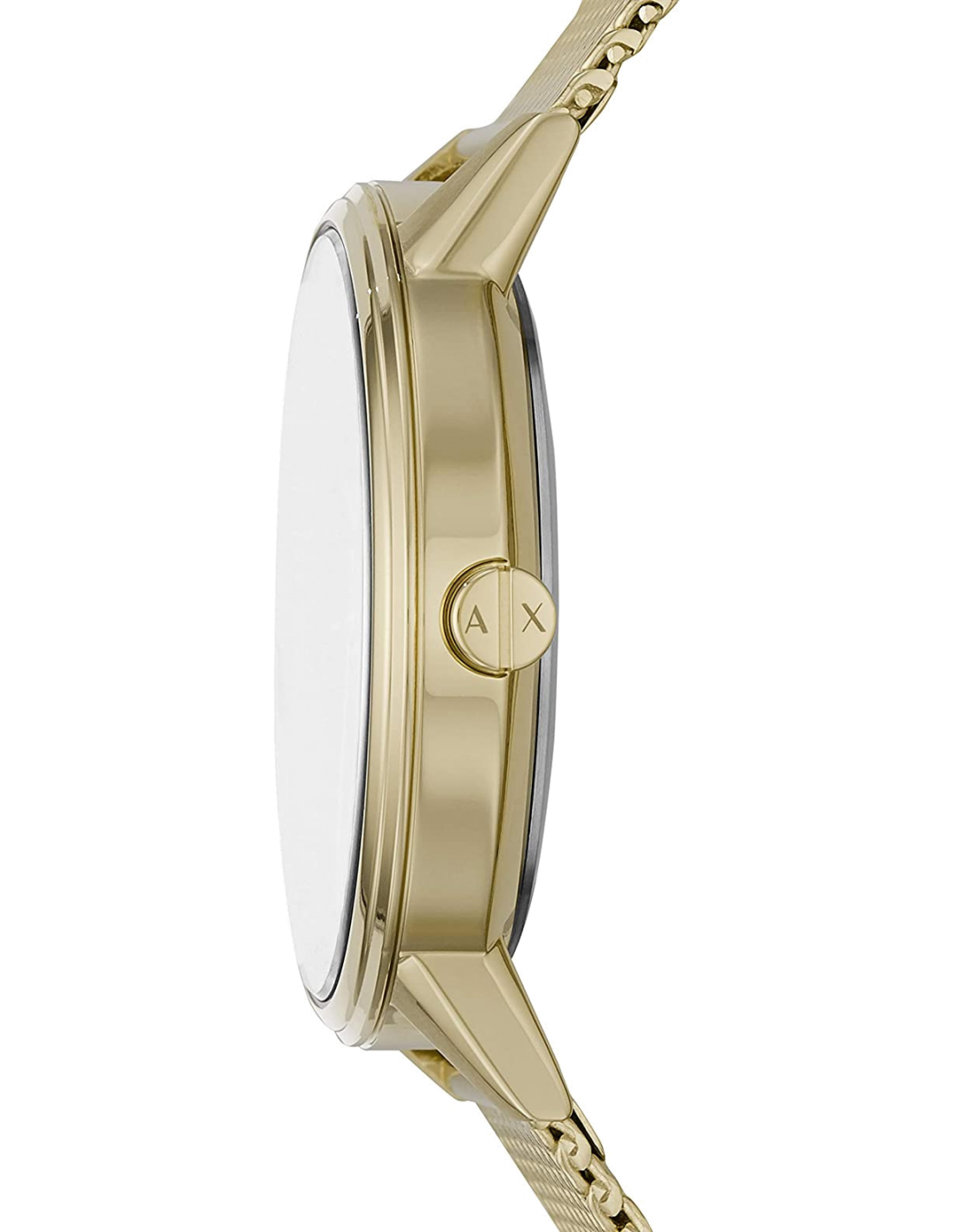 Montre Homme Armani Exchange AX2715 - Cadran Noir et Maille Milanaise Dorée vue 2