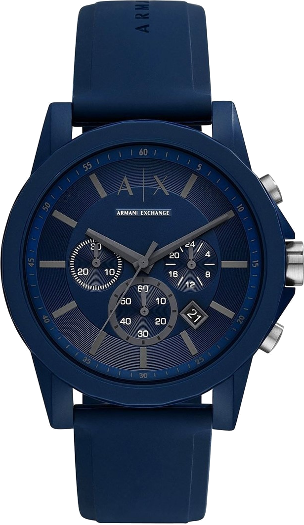 Montre Homme Armani Exchange AX7128 Cadran et Bracelet Bleu Silicone