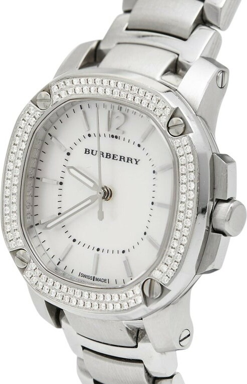 Montre Femme Burberry BBY1801 en Acier, Cadran Nacre et Cristaux Swarovski vue 2