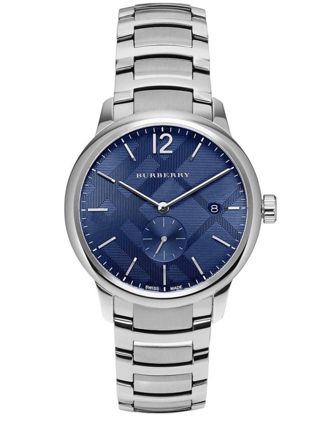 Montre Homme Burberry BU10007 Cadran Bleu Acier Inoxydable