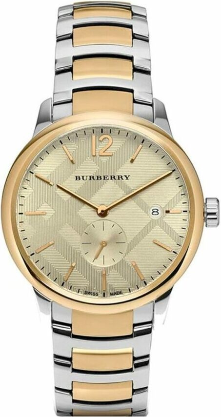 Montre Femme Burberry Classic BU10011 Cadran Doré Bracelet Acier Bicolore