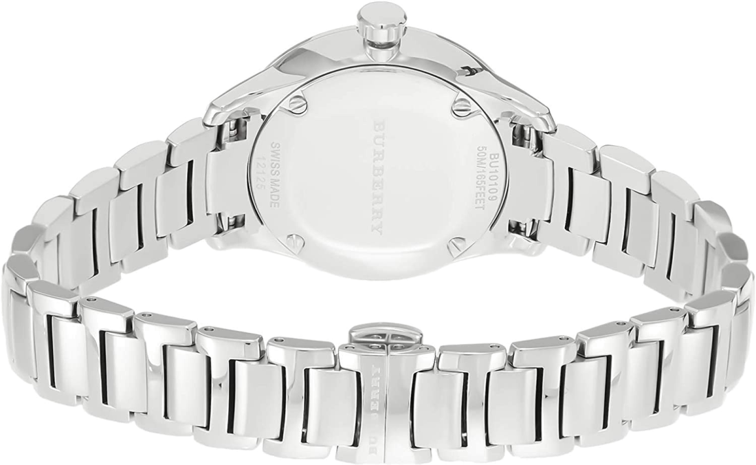 Montre Femme Burberry BU10108 Acier Inoxydable Argent Swiss Made vue 2