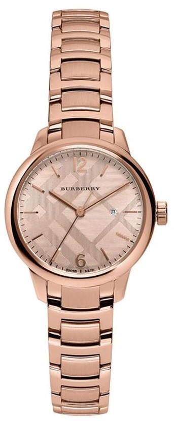 Montre Femme Burberry BU10116 Acier Inoxydable Or Rose 32mm