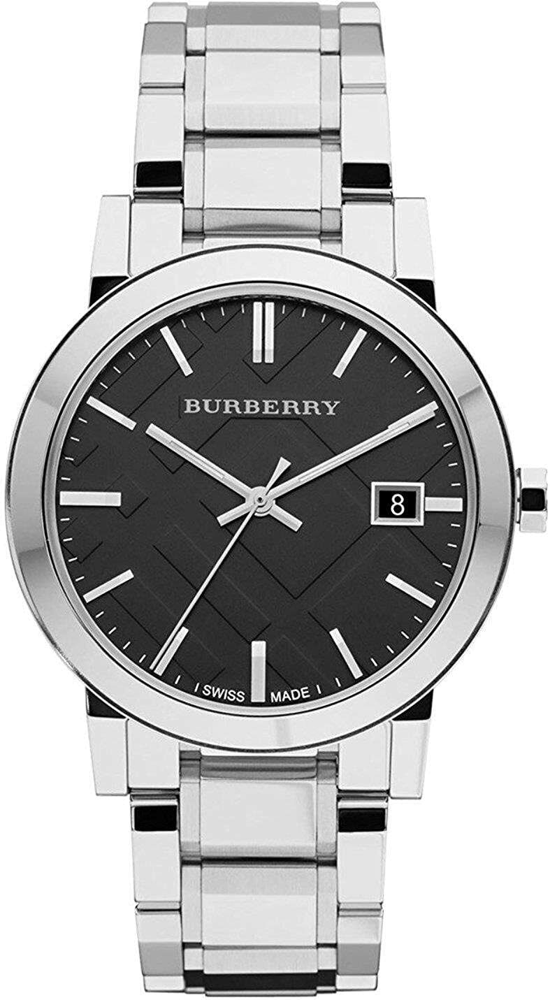 Montre Burberry BU9001 Unisexe en Acier Inoxydable, Cadran Noir