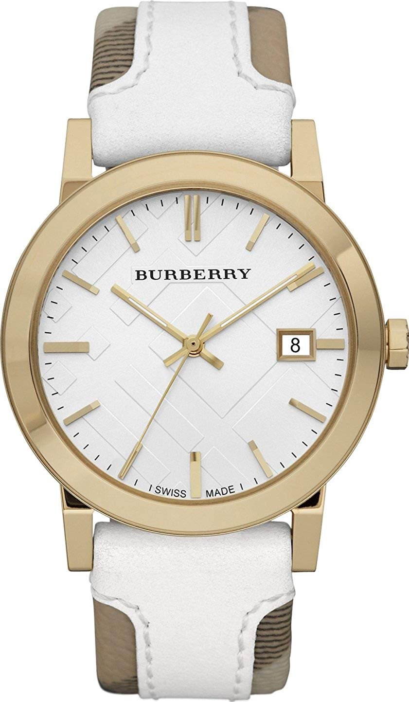 Montre Femme Burberry BU9015 Heritage Nova Bracelet Cuir Haymarket