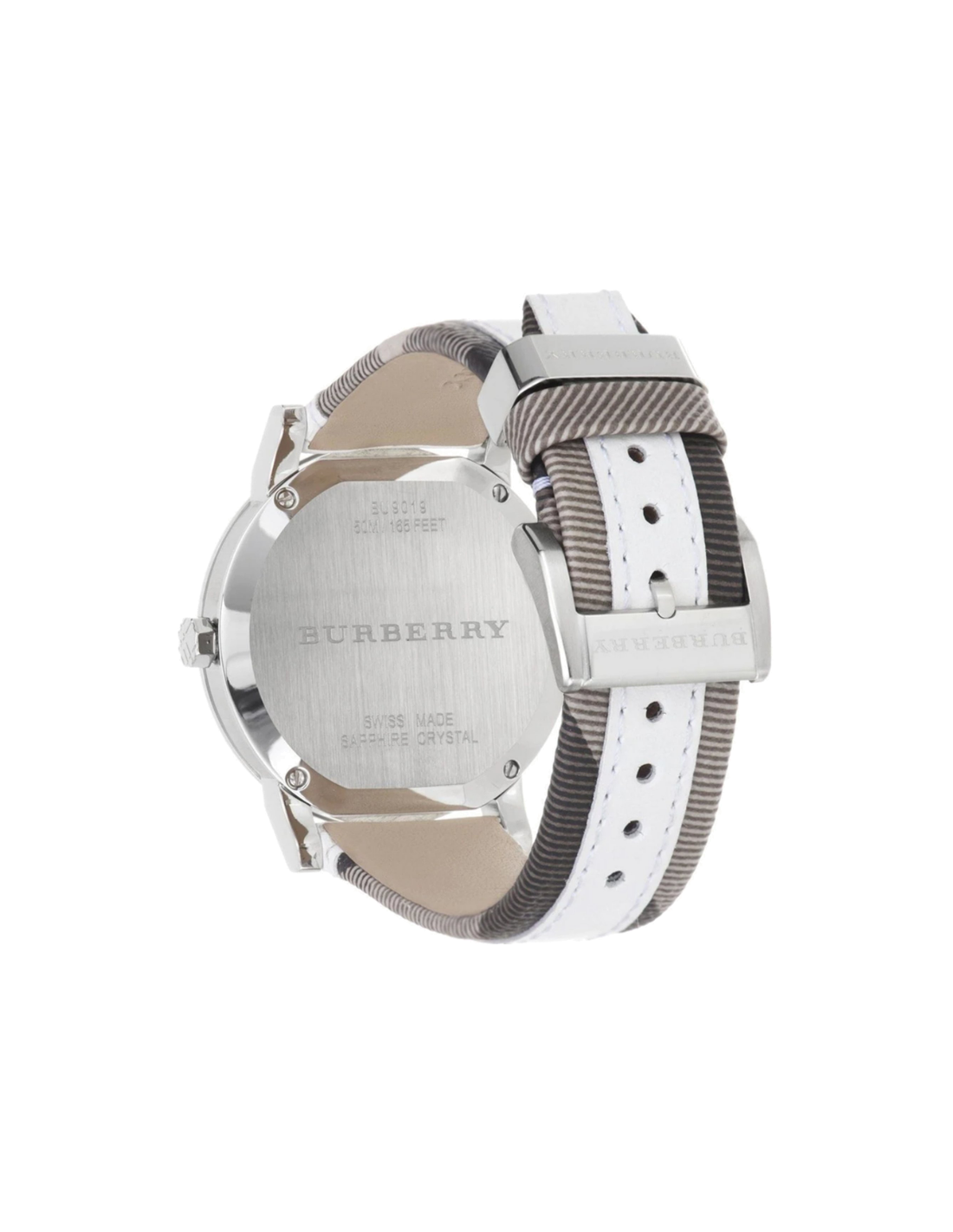 Détail du bracelet cuir Burberry BU9019 — Montres Outlet