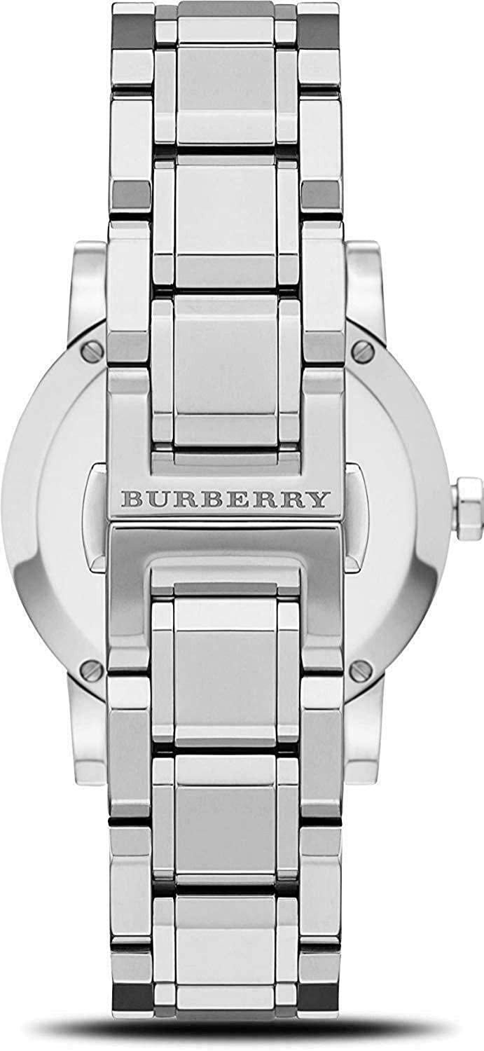 Montre Femme Burberry BU9125 The City en Acier, Cadran Nacre et Index Diamants vue 3