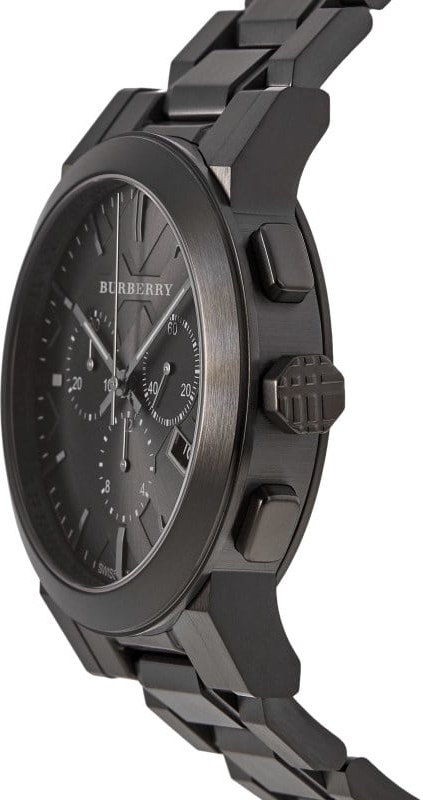 Montre Homme Burberry BU9354 Chronomètre Acier Gris 42 mm vue 2