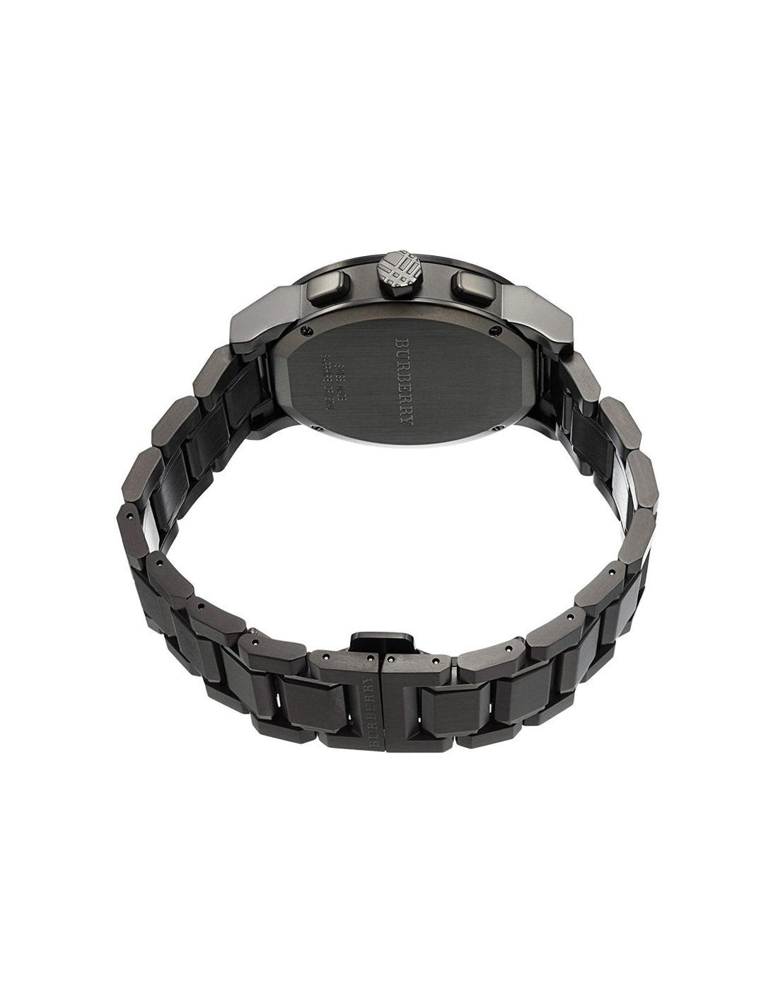 Montre Homme Burberry BU9354 Chronomètre Acier Gris 42 mm vue 4