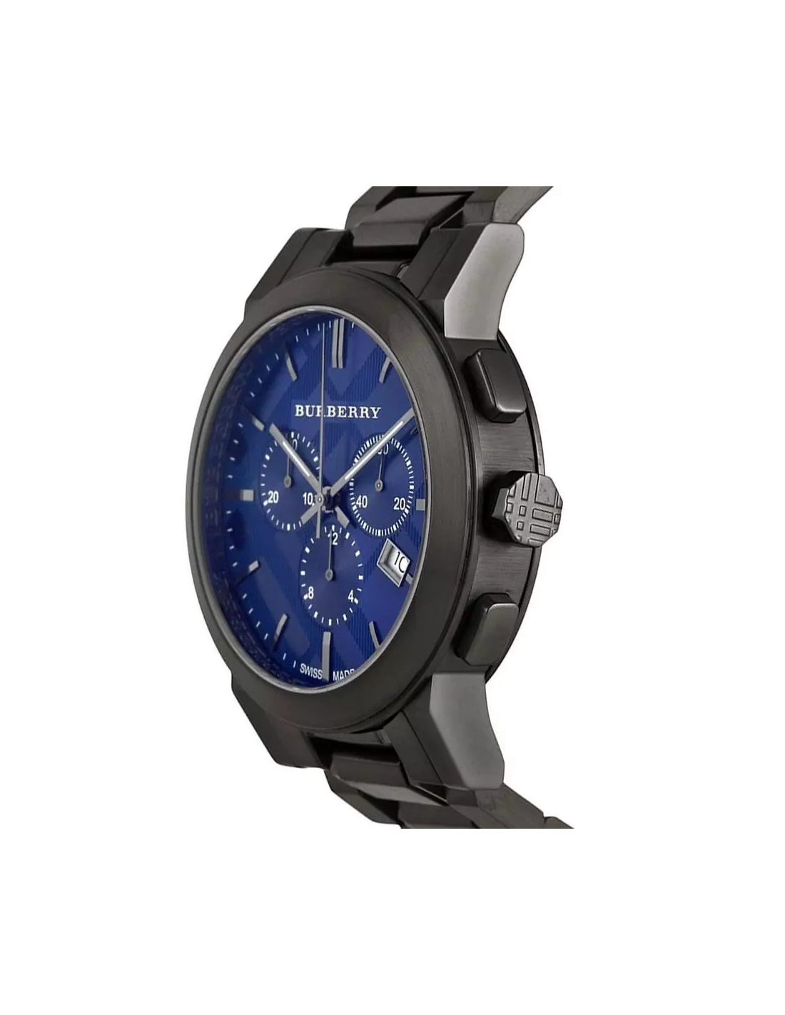Montre Homme Burberry BU9365 Chronomètre Acier Cadran Bleu vue 2