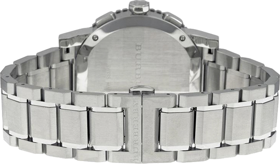 Montre Homme Burberry BU9380 Chronographe Sport Acier Inoxydable Cadran Noir vue 3