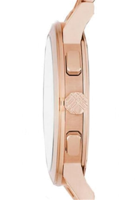 Montre Burberry BU9754 The City Chronomètre Acier Or Rose Cadran Marron Unisexe vue 2