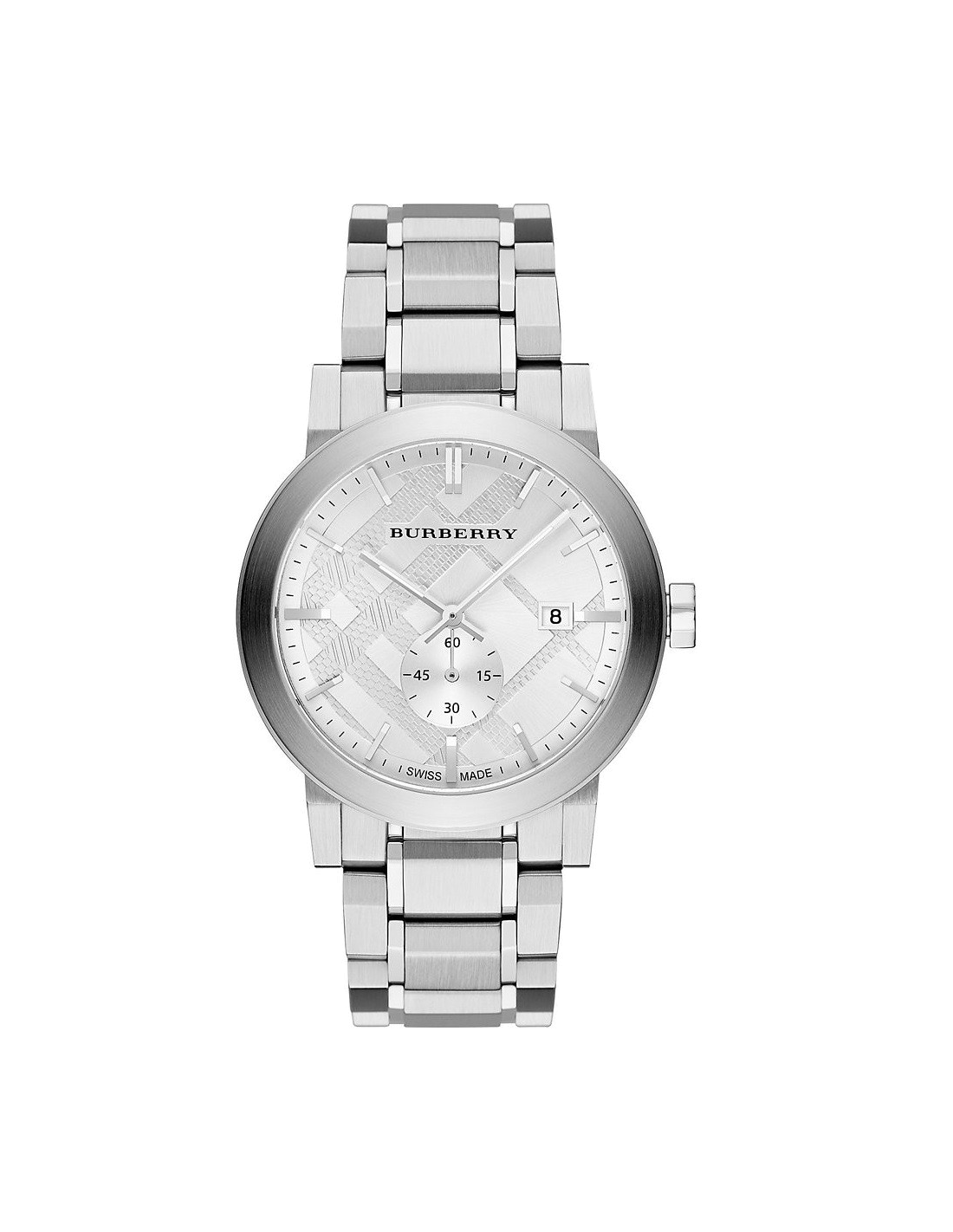 Montre Homme Burberry BU9900 Cadran et Bracelet Acier Inoxydable Argent