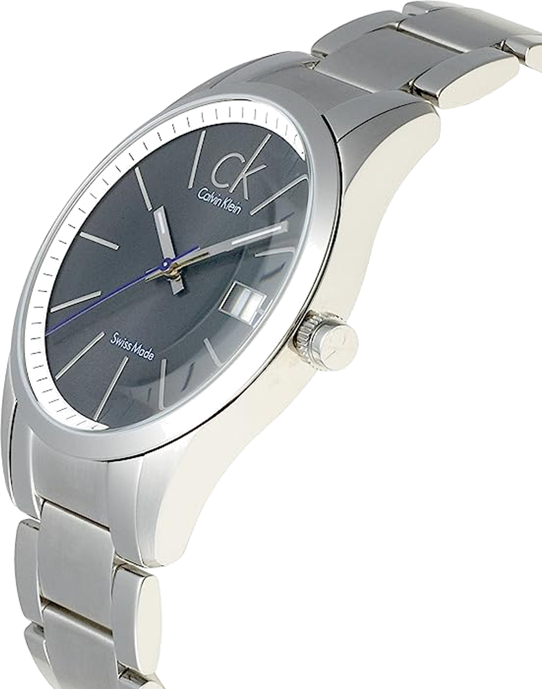 Montre Homme Calvin Klein Bold K2246107, Cadran Noir, Bracelet Acier Inoxydable Argenté vue 2