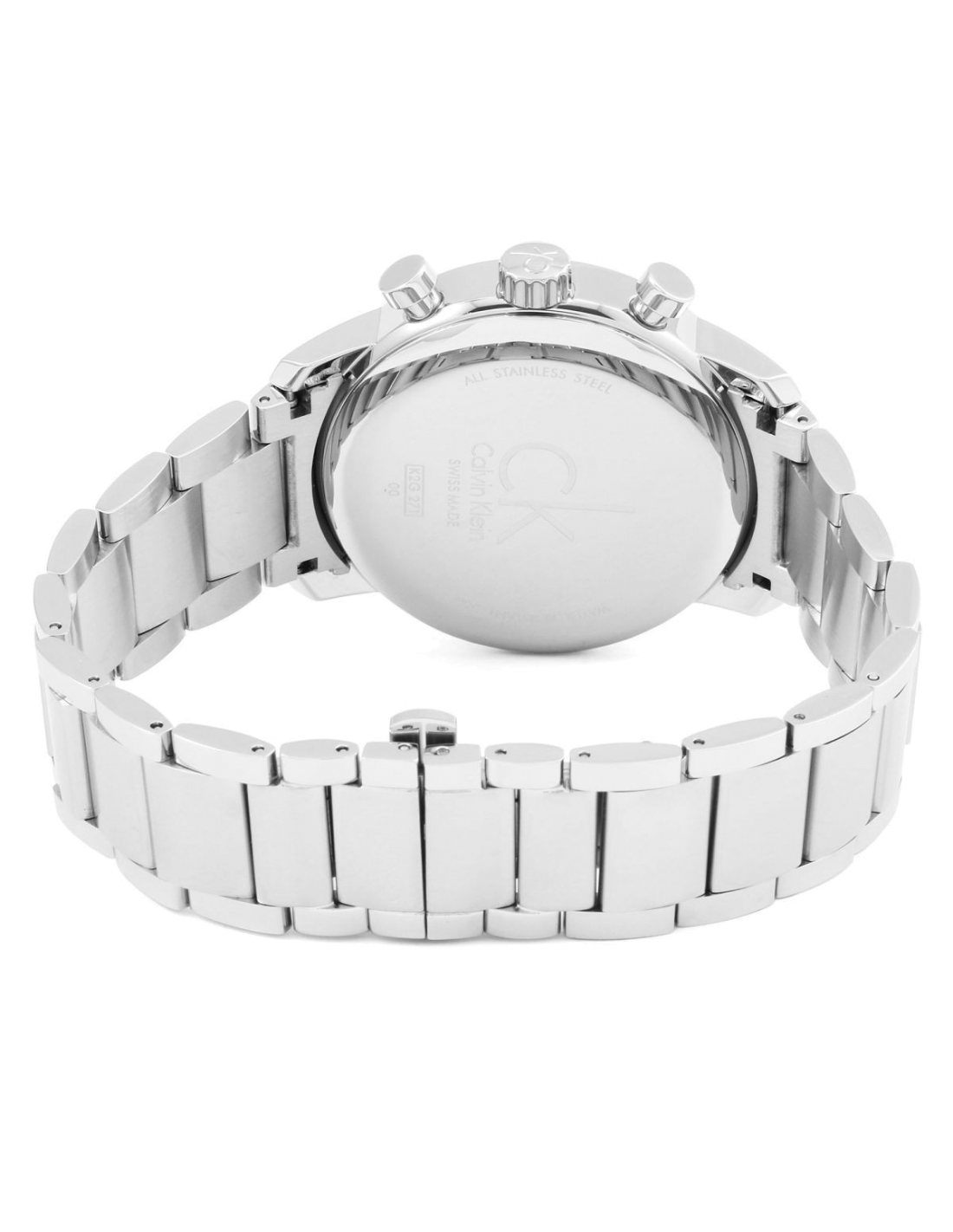 Montre Homme Calvin Klein City K2G27141, Boîtier Acier 43mm, Cadran Noir, Bracelet Acier vue 2