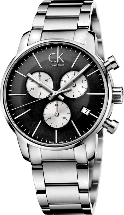 Montre Homme Calvin Klein K2G2714X Chronographe Acier Poli Cadran Noir