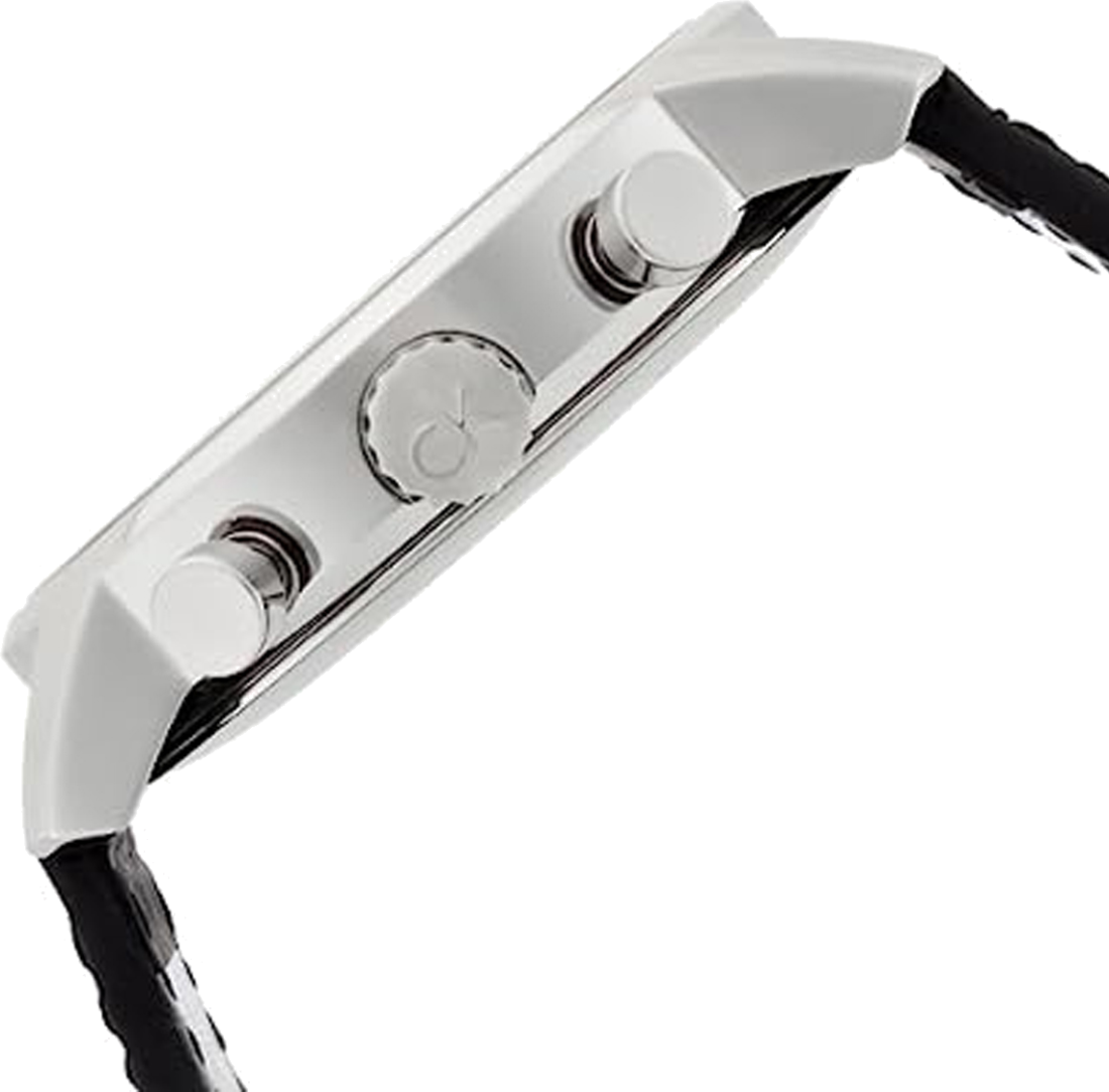 Montre Homme Calvin Klein K2G271CX Chronographe Cadran Noir Bracelet Cuir vue 2