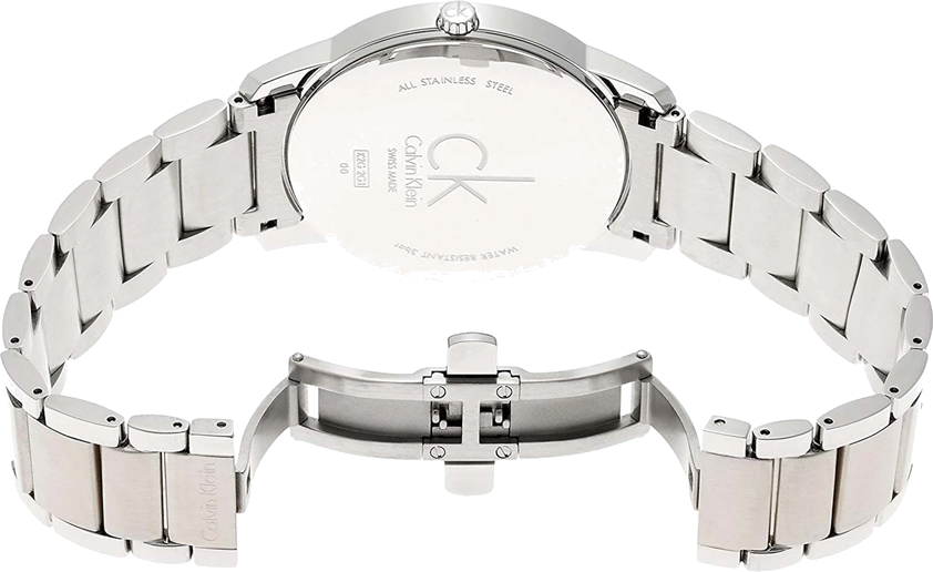 Montre Homme Calvin Klein City K2G2G14X - Cadran et bracelet acier inoxydable argenté vue 3