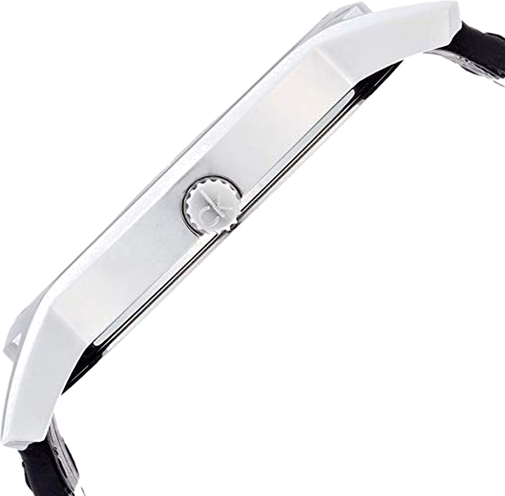 Montre Homme Calvin Klein City K2G2G1C3 - Cadran noir, bracelet cuir noir, mouvement quartz vue 2