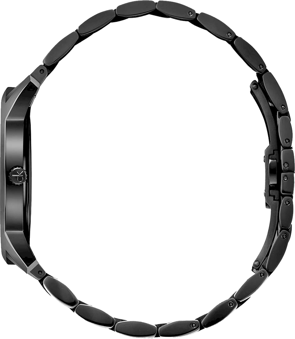 Montre Homme Calvin Klein K2G2G4B1 - Boîtier et Bracelet Acier Noir, Cadran Noir vue 2