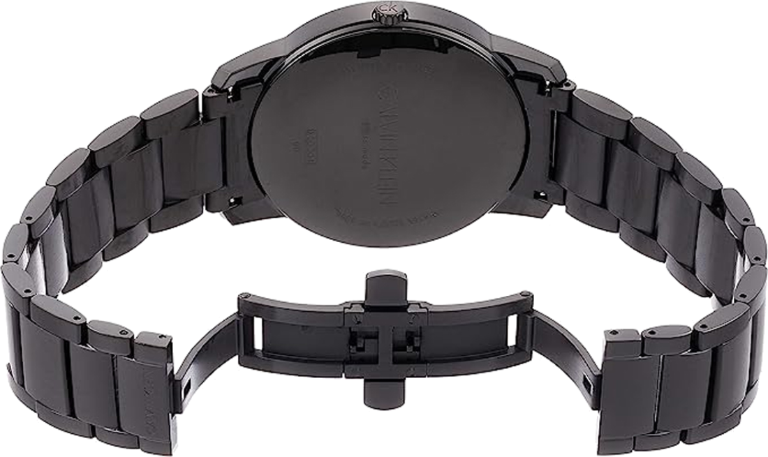 Montre Homme Calvin Klein K2G2G4B1 - Boîtier et Bracelet Acier Noir, Cadran Noir vue 3