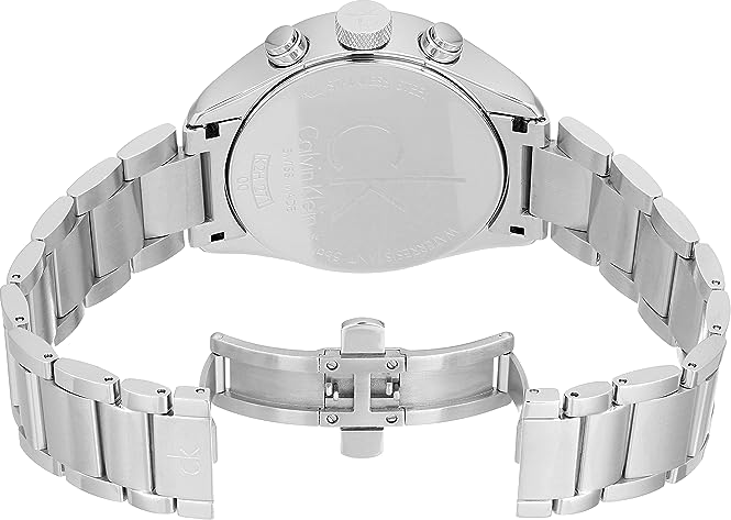 Montre Homme Calvin Klein K2H27104 Chronographe Cadran Noir Acier vue 3