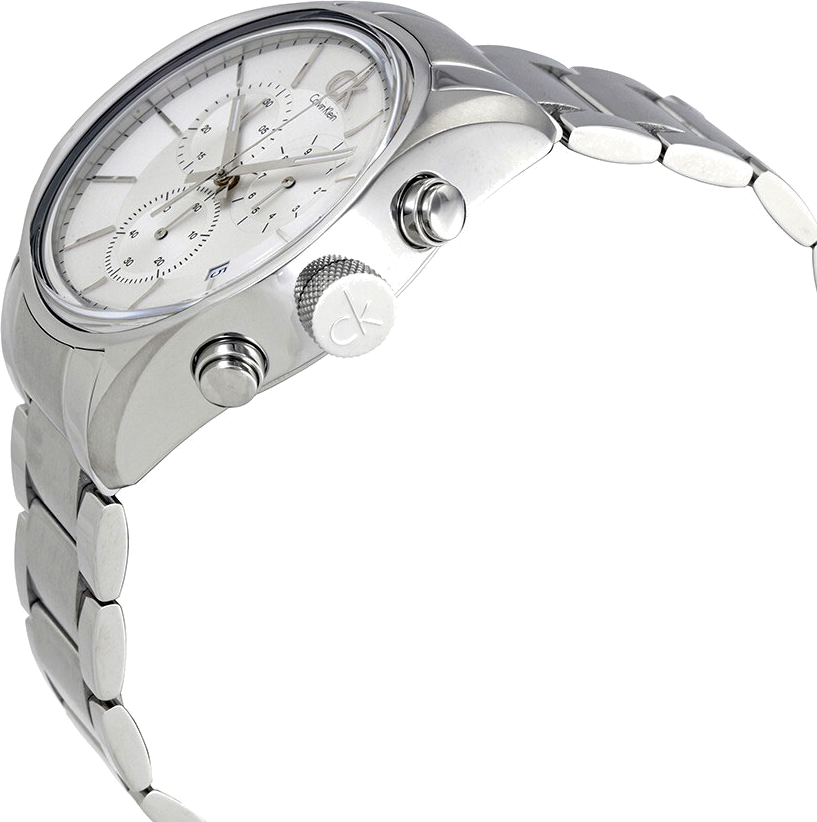 Montre Homme Calvin Klein K2H27126 Chronographe Acier Inoxydable Argent vue 2
