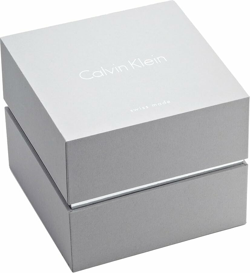 Montre Femme Calvin Klein K2U291L6 Chronomètre Cadran Argent Bracelet Cuir Blanc vue 4