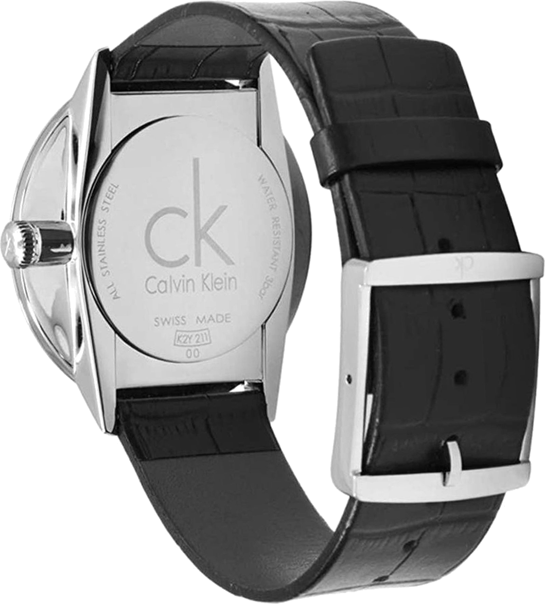 Montre Homme Calvin Klein K2Y211C3 Bracelet Cuir Noir vue 3