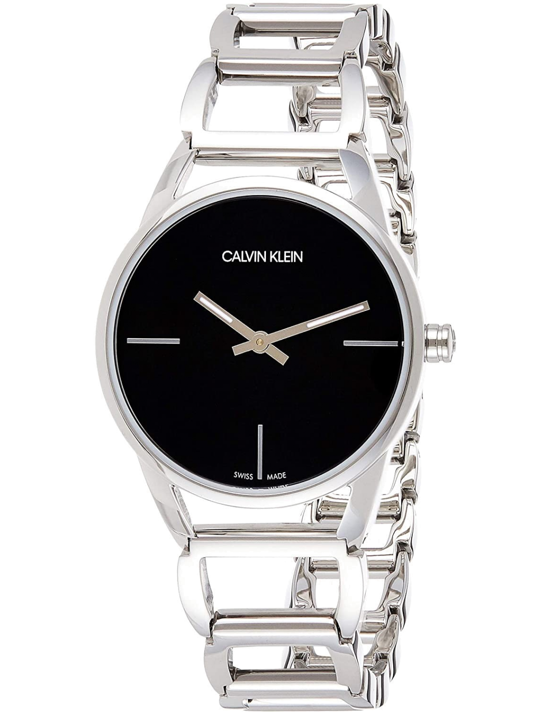 Montre Femme Calvin Klein K3G23121 Acier Noir Swiss Made