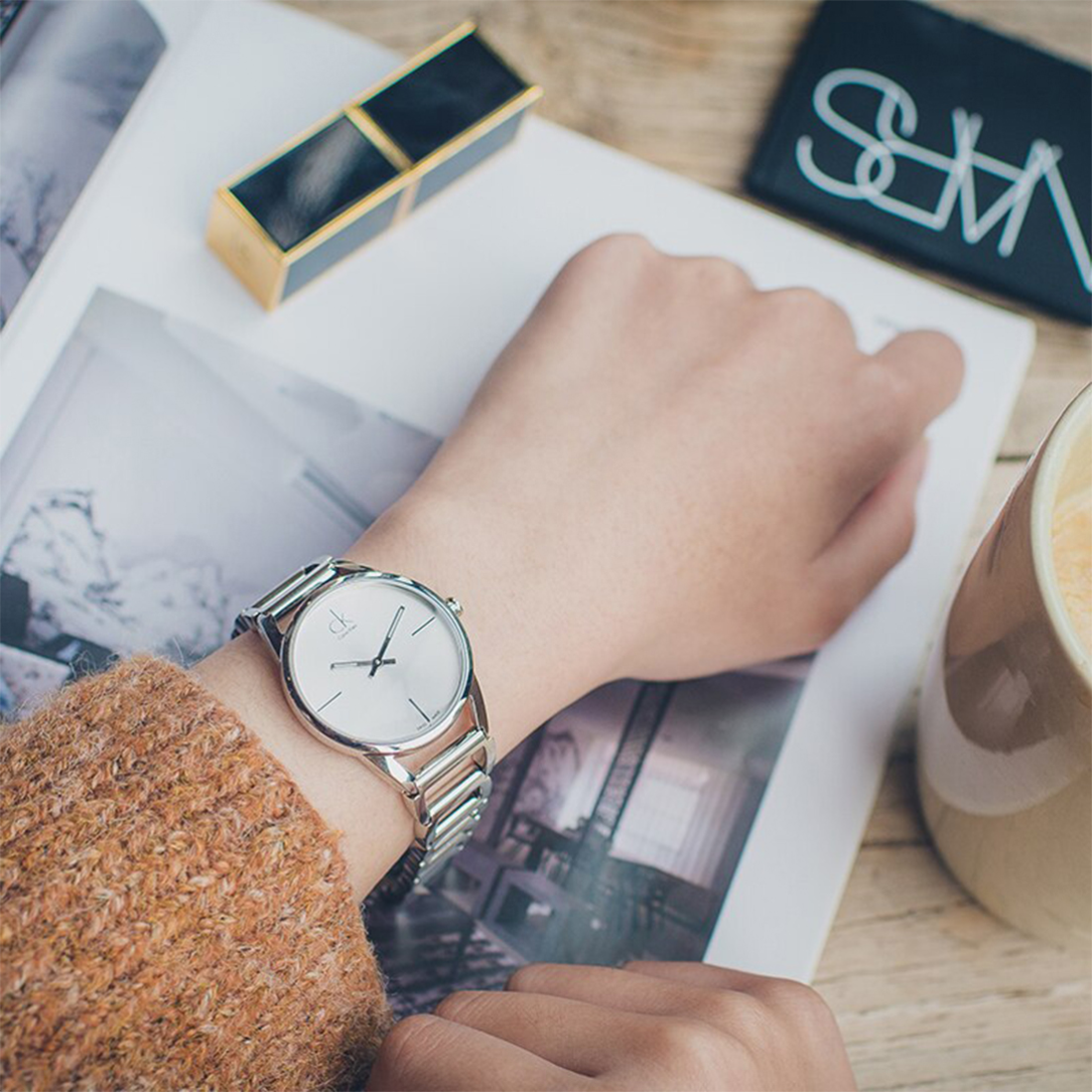 Montre Femme Calvin Klein K3G23126 en acier inoxydable argent vue 4