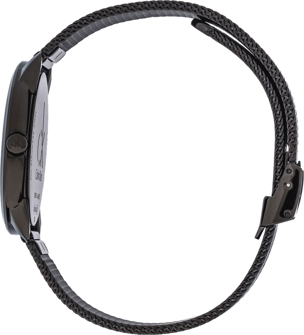 Montre Homme Calvin Klein K3M214X1 Acier Noir Maille Milanaise 40mm vue 3