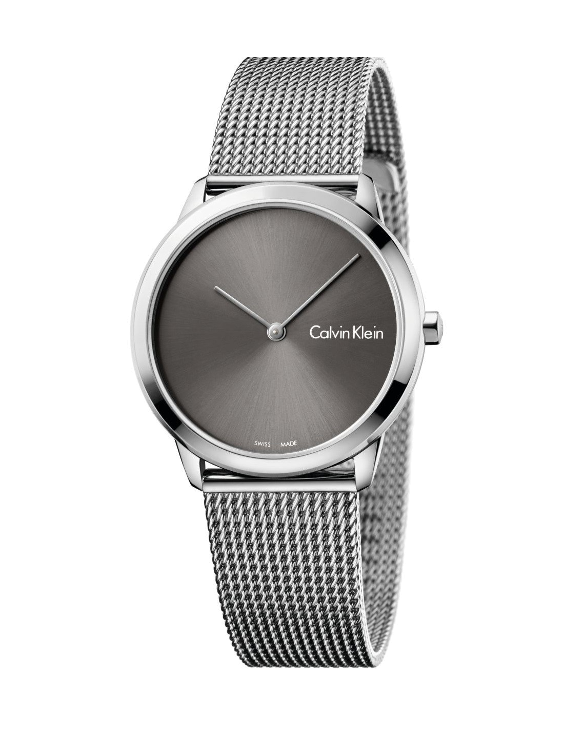Montre Calvin Klein K3M221Y3 Femme Acier Argent Cadran Gris