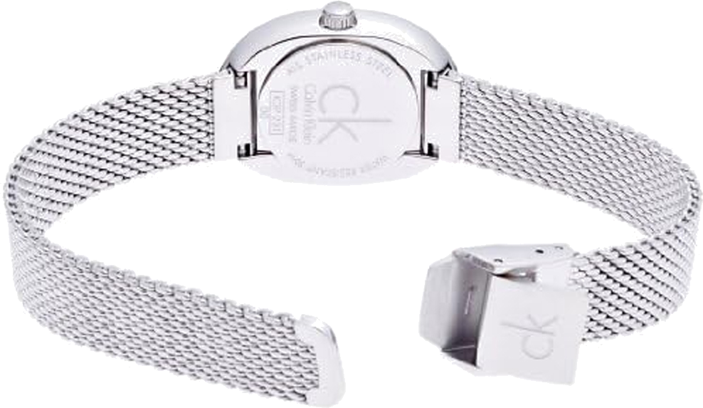 Montre Femme Calvin Klein Incentive K3P23121 Cadran Noir Maille Milanaise Argent vue 3