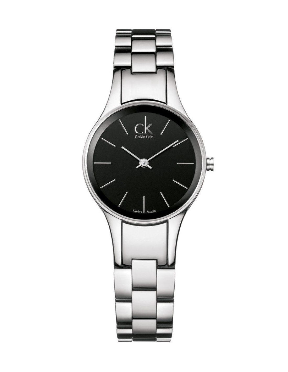 Montre Femme Calvin Klein Simplicity K4323130 Acier Argenté Cadran Noir