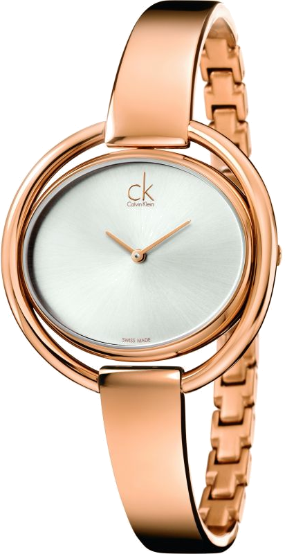 Montre Femme Calvin Klein Impetuous K4F2N616 Cadran Ovale Acier Or Rose