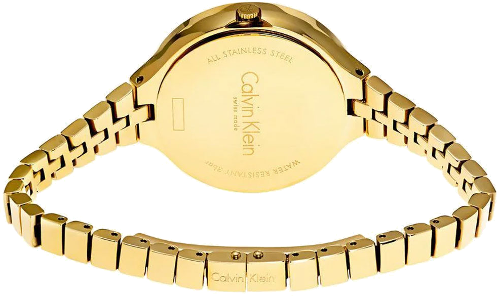 Montre Femme Calvin Klein Lively K4U23526 en acier inoxydable doré vue 3