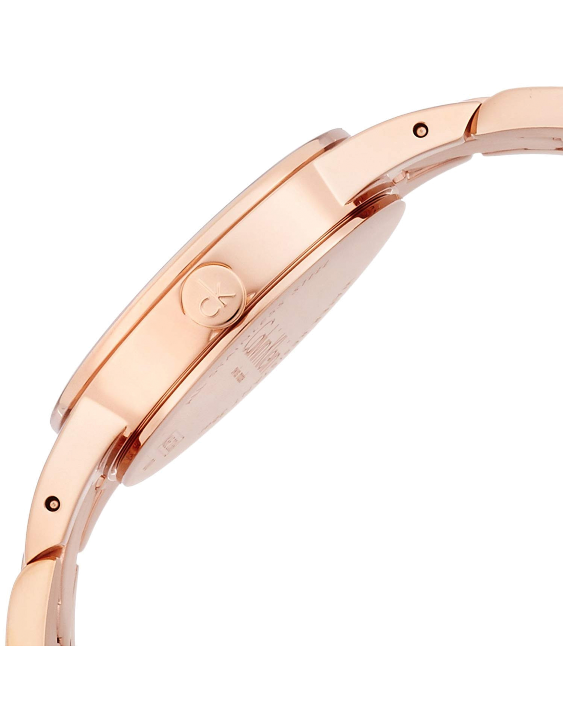 Montre Femme Calvin Klein K6E23646 en Acier Inoxydable Or Rose, Cadran Argent vue 2