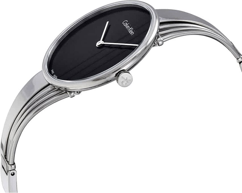 Montre Femme Calvin Klein Drift K6S2N111 Acier Argenté Cadran Noir vue 2