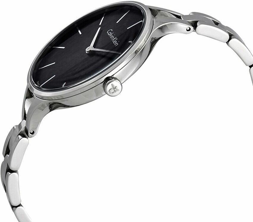 Montre Calvin Klein Graphic K7E23141 pour Femme, Cadran Noir et Bracelet Acier vue 2