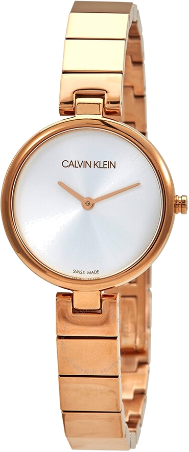Montre Femme Calvin Klein Authentic K8G23646 en acier inoxydable doré rose vue 3