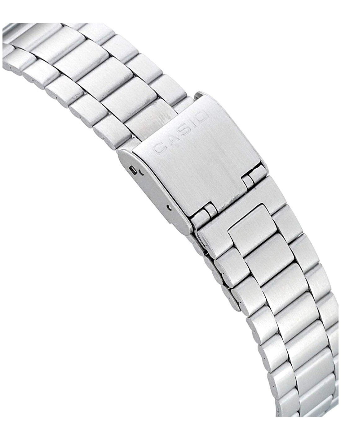 Détails du cadran de la Casio A168WA-1YES — Montres Outlet