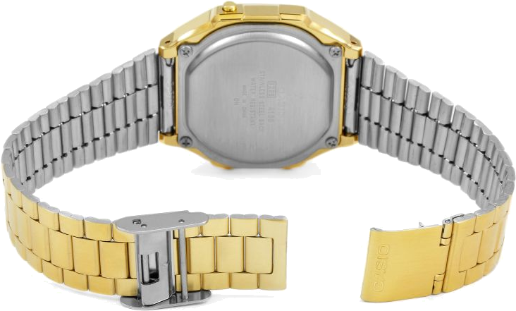 Bracelet en acier de la Casio A168WEGC-5EF — Montres Outlet