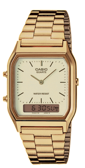Montre Casio AQ-230GA-9DMQYES Analogique-Digitale Dorée Unisexe