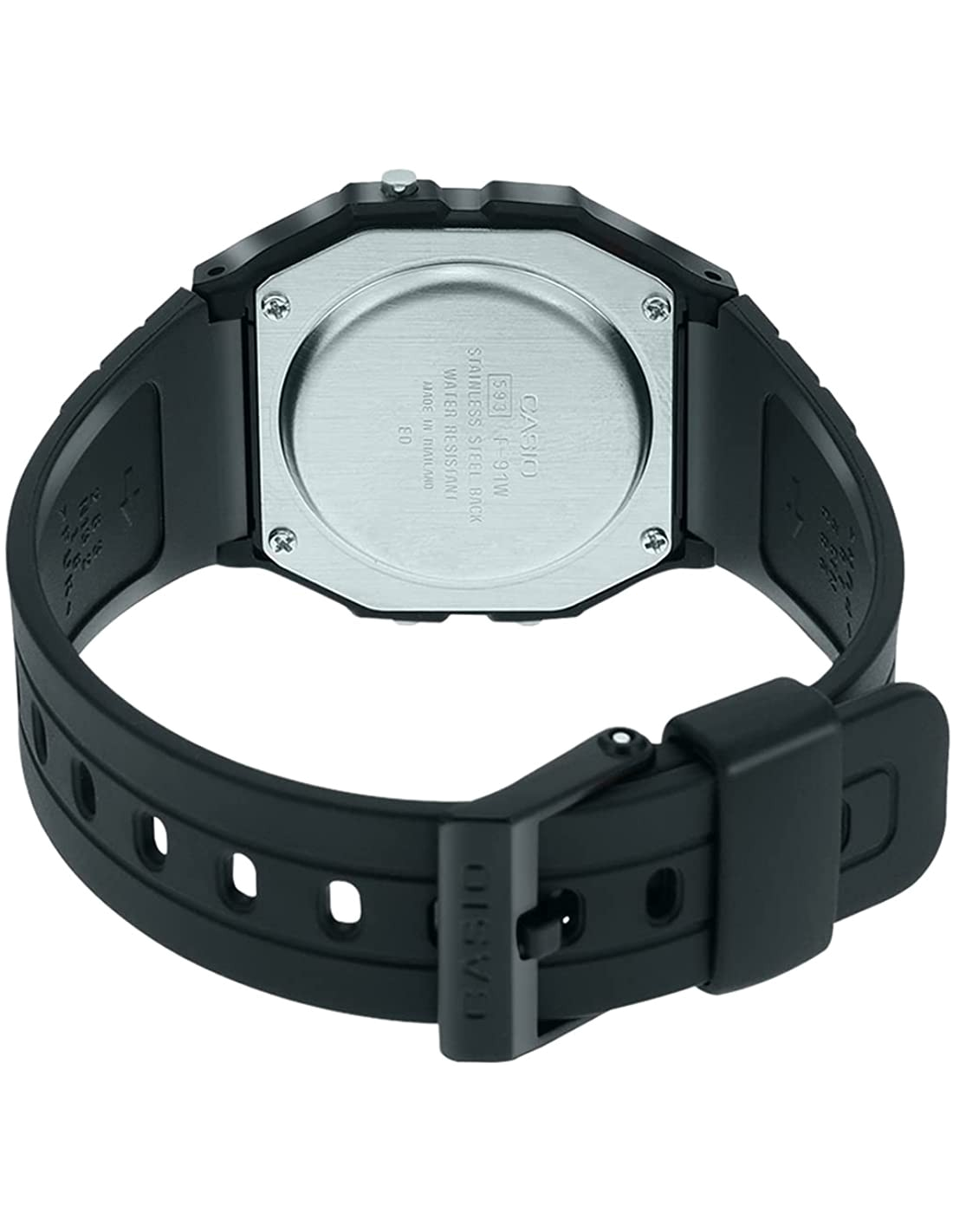 Fond de boîtier de la Casio F-91W-3SDG — Montres Outlet